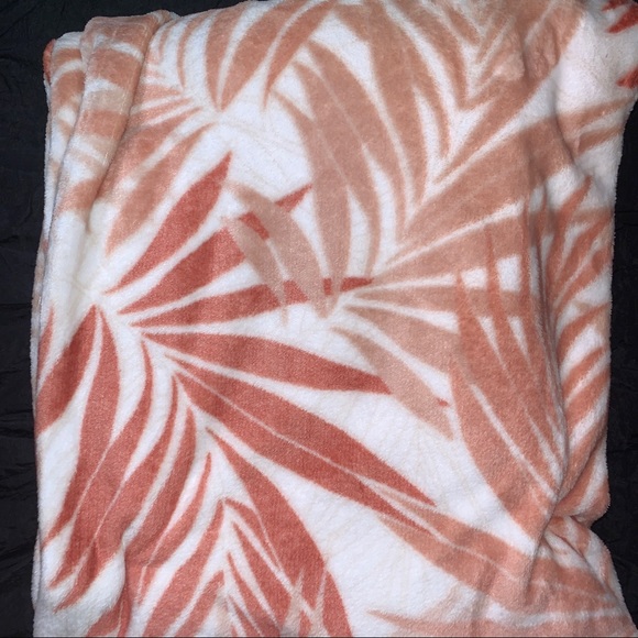 Tropical Oversized Blanket Soft & Cozy Fern Throw Plush Velvet Fleece 50x70 New - Picture 14 of 14